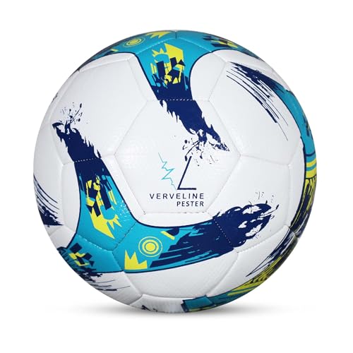 Size 4 Indoor Futsal Soccer Ball – Hybrid Match & Training Ball with Controlled Bounce, Soft Touch Cover, Handcrafted Panels & Reinforced Core for Performance