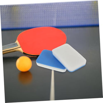 KESYOO 2pcs Table Tennis Bat Cleaner Racket Cleaning Sponge Paddle Cleaning Brush Gentle Bristles Portable