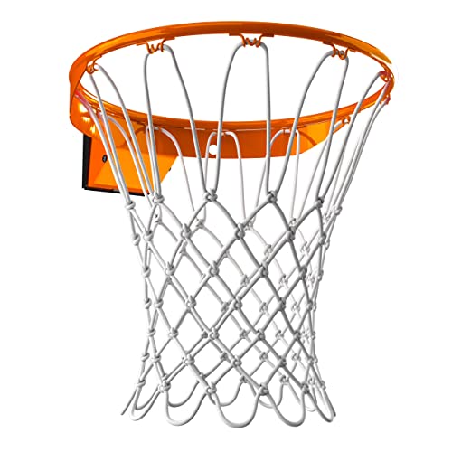 Spalding Regulation Size 18" Steel Basketball Rim with Net Included | Choose from Fixed or Breakaway | Replacement Rim for Indoor or Outdoor Hoop - color: Breakaway - Arena Slam - Orange