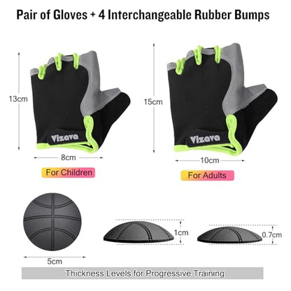 Upgraded Basketball Dribble Trainer Gloves for Kids Youth Adults, Dual-Thickness Pads to Maximize Training Efficiency, Dribbling Basketball Trainer Hand Grip Control Gifts - size: Kids&Youth