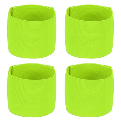 Soccer Captain Armband, Elastic Wrist Arm Bands Adjustable Player Team Leader Anti-Slip Badge Sports Accessories-Fit - color: Fluorescent Green