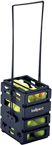 Tourna Mini Ballport Tennis Ball Pick Up Hopper - style: Black