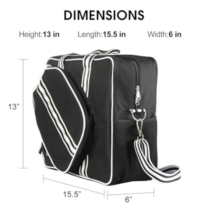 Pickleball Bags for Women&Man | Pickleball Bags with Insulated Drink Cooler Bag Fence Hooks | Pickleball Gift