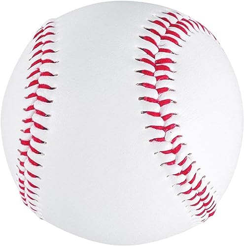 Tebery 12 Pack Standard Size T-Ball Training Baseballs, Reduced Impact Kids Safety Baseball, Unmarked & Soft Practice Baseballs for League Play, Pitching, Hitting, Batting, Fielding, Autograph