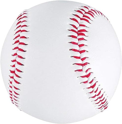 Tebery 12 Pack Standard Size T-Ball Training Baseballs, Reduced Impact Kids Safety Baseball, Unmarked & Soft Practice Baseballs for League Play, Pitching, Hitting, Batting, Fielding, Autograph