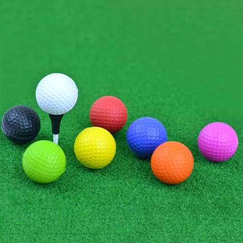 10 Pack Golf Practice Ball Elastic Foams Soft Golfs Training Exercise for Swing in/Outdoor Flight Ball