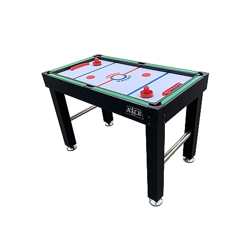 KICK Hexad 48" 6-in-1 Multi Game Table – Foosball, Billiards/Pool, Glide Hockey, Ping Pong, Mini-Shuffleboard & Mini-Bowling - color: Black