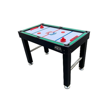 KICK Hexad 48" 6-in-1 Multi Game Table – Foosball, Billiards/Pool, Glide Hockey, Ping Pong, Mini-Shuffleboard & Mini-Bowling - color: Black