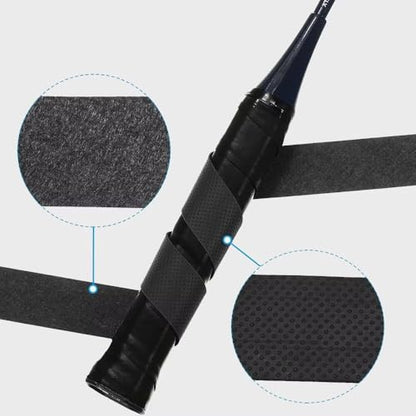 Premium Tennis Racquet Grip Tape，Secure Your Handle for Optimal Play，43.3 Inch Length and 1 Inch Width，3 Pcs,Black