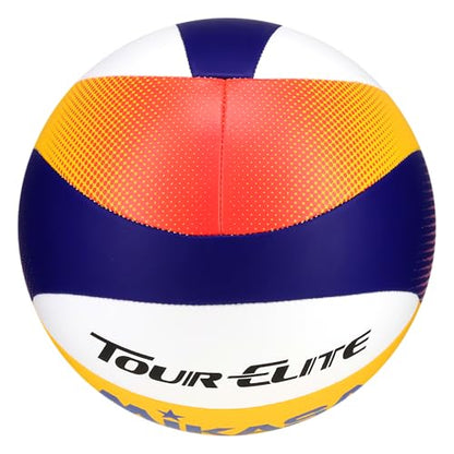 Mikasa Tour Elite Outdoor/Grass/Beach Volleyball Official Size Game Ball BV551E-WYBR
