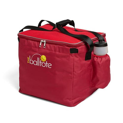 Racket Pets The Ball Tote - Replacement Bag for Tennis and Pickleball Pro Teaching Cart Hopper, Large Tote Bag For 150 Tennis Balls or 100 Pickleballs, Frame Not Included, (Red)