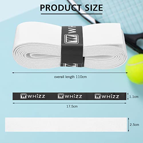 Jerify 24 Pieces Tennis Racket Grip Tape, Precut Tennis Overgrips Tape Badminton Racket Grips with Velvety Comfort for Anti Slip and Absorbent Grip - color: White