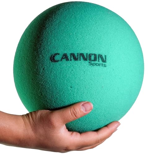 Cannon Sports Soft Foam Ball – Uncoated Medium Density Ball - Lightweight, Safe Play, Indoor/Outdoor Fun - Great for Volleyball, Basketball, Soccer, Dodgeball, and More - color: Green, size: 8.5 Inch