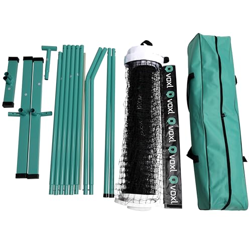 Premium Portable Pickleball Net - Tournament Series - Voxl Pickleball. All Weather Construction. Regulation Size. Indoor and Outdoor Use. Durable Frame, Net, Carrying Bag. Easy Set Up and Take Down.