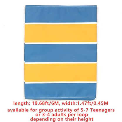 Teamwork Games Group Learning Activity Fun Playing Run Mat for Teenagers and Adults Field Day Game，Elementary School Field Day Team Building Game, Church Rally, Gym Class Exercise.perimeter 19.68ft/6M