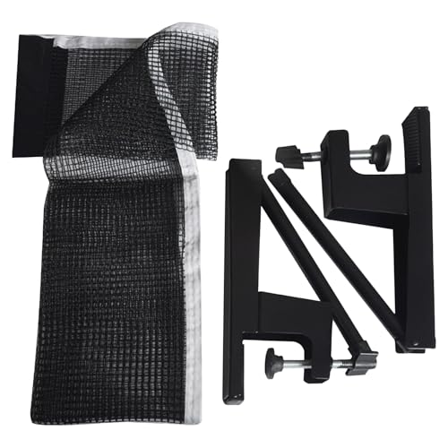 pingpongNet - Table Tennis Net, Adjustable Post Set, Quick Assembly with Clamps | Portable Replacement Accessory for Indoor Outdoor Games, Practice, Professional, Competition, Amateur Training - size: 0.5-4cm