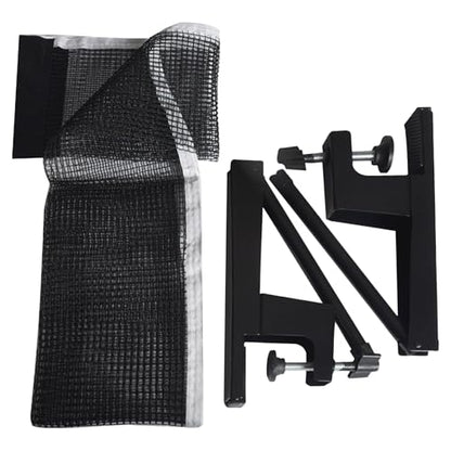 pingpongNet - Table Tennis Net, Adjustable Post Set, Quick Assembly with Clamps | Portable Replacement Accessory for Indoor Outdoor Games, Practice, Professional, Competition, Amateur Training - size: 2.5-6cm