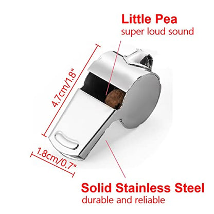 12 Pack Sport Whistles with Lanyar for Coaches, Referees and Officials, Loud Crisp Sound - color: 12 Pcs(6 silver+6 black)