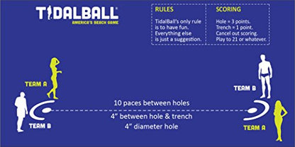 TidalBall Set | America’s Ultimate Beach Game Accessories And Must Haves, Outdoor Toss Beach Games for Adults Teens Friends & Family