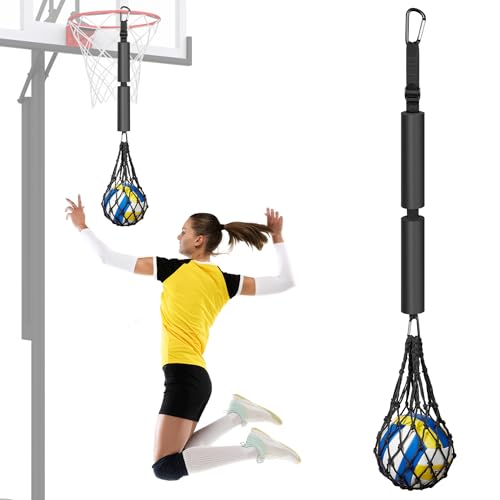 Volleyball Spike Trainer, Volleyball Training Aids, Volleyball Attack Trainer, Adjustable Volleyball Spiking Training System can Improve Your Serving, Jumping, Arm Speed and Spiking Power