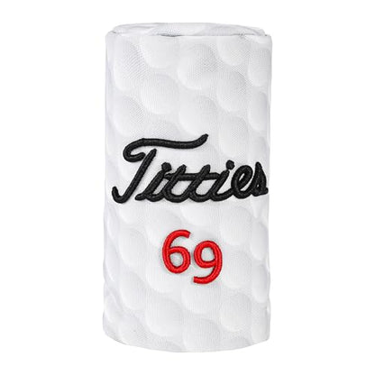 Funny Golf Head Covers - Barrel Style Driver Headcover, Fairway Wood 3 Wood and Hybrid, Putter Covers for Blade and Mallet with 3D Raised Embroidery - Unique Golf Gift & Accessories - size: HYBRID