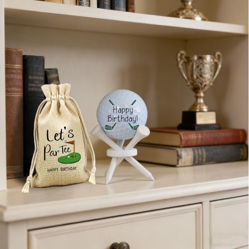 Dad Gift for Fathers Day, Golf Birthday Gift for Dad Father Papa Golfers Lovers Golfing Fan,, 2 Pcs Golf Ball Tabletop Display Stand Holders Gifts Decor, 3 tees