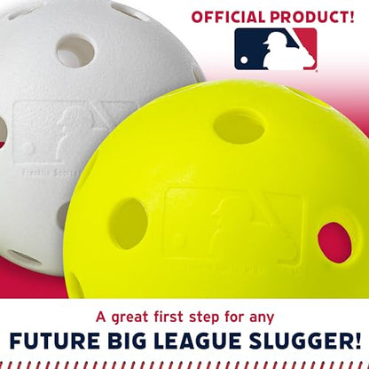Franklin Sports MLB Kids Baseball Bat and Ball Set - Lightweight 30" Youth Plastic Bat - Multiple Colors
