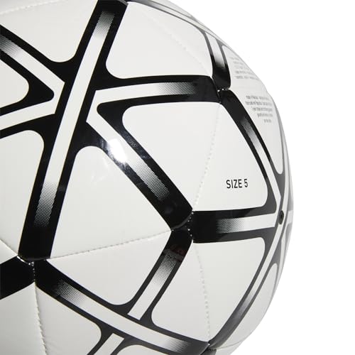 adidas Starlancer Club Soccer Ball - color: White/Black, size: 3