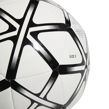 adidas Starlancer Club Soccer Ball - color: White/Black, size: 3