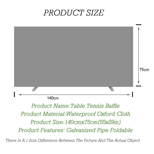 Portable Table Tennis Court Surround Ball Baffle,Fencing for Competition & Training,for Blocked Areas