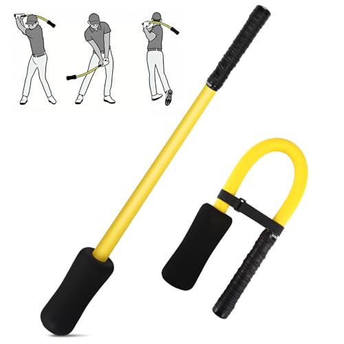 MIKOSI Golf Rope Swing Trainer - Ultra-Light, Safe & Soft EVA Swing Rope Design, Golf Warm Up & Practice Stick, Real Swing Feel & Effective Practice, Natural and Fluid Swing Tempo, Beginner-Friendly