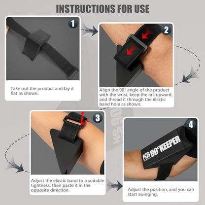 Golf Swing Trainer Aid, 90°Keeper Golf Posture Correction Training Aid, Professional Swing Accuracy Improvement Tool for Preventing Over Swinging
