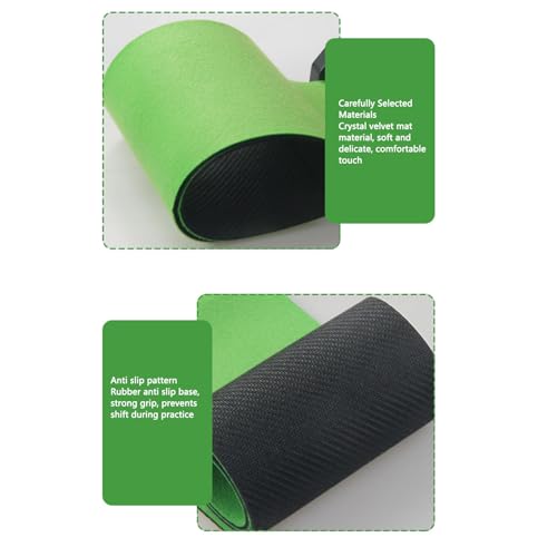 Alomejor Golf Putting Mat, Mini Putting Trainer with Automatic Ball Return Non Slip Surface for Indoor Home Office
