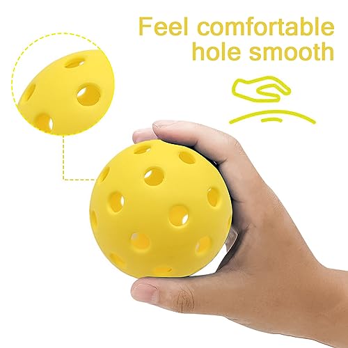 6 Pack Sports Outdoor Pickleballs - 40 Pickleball Balls - USA Pickleball Balls (USAPA) Approved - Official US Open Ball - color: Yellow, style: 24 - Pack