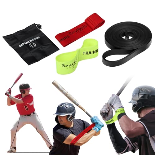 OTW Softball Baseball Swing Trainer, Training and Batting Hitting Equipment - style: 3 Bands - Black Body Band