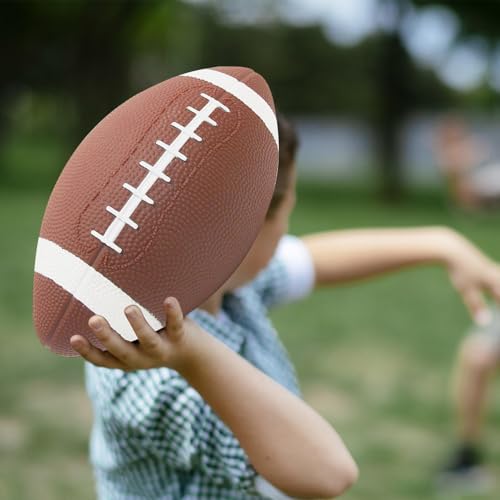 American Football Ball – PVC 20x10cm | Non Slip Synthetic Leather High Performance Training Football Durable Sports Ball for Boys Girls Outdoor Indoor Play Coordination and Fitness