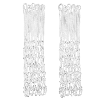 Sanung 2 Pack Basketball Net, Weather-Proof Standard Size Replacement White Basketball Mesh Net for Indoor and Outdoor, Easy to Install
