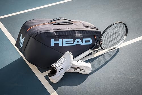 HEAD Pro Racquet Bag - Tournament Tennis Bag with CCT+ Climate Control, Shoe Compartment, and Accessory Pockets - Available in L & XL Sizes