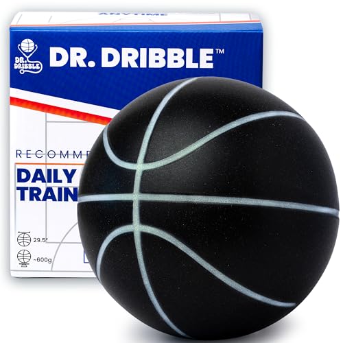 600g Premium Indoor Silent Basketball, Official Size 7 (29.5"), Never Compressed, Realistic Bounce, Premium Grip Grooves, High-Grade Foam, Indoor/Outdoor Practice for Home Drills