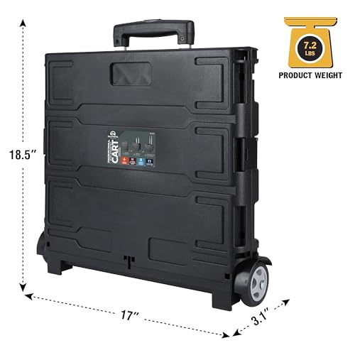 Olympia Tools 85-010 Grand Pack-N-Roll Portable Tools Carrier with Telescopic Handle, 80 Lb. Load Capacity, Black 2025 New Version