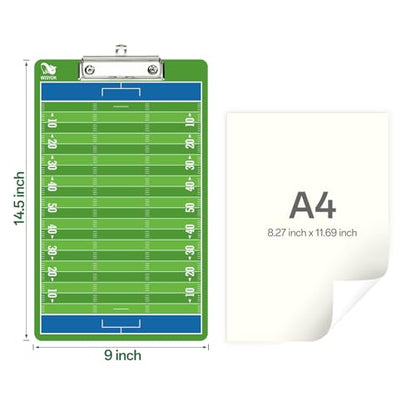 WISYOK Double-Sided Football Dry Erase Clipboard for Coaches, Ideal Coach Gift - style: Football