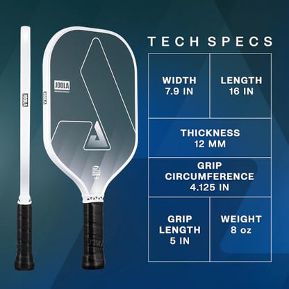 JOOLA Seneca Onset Pickleball Paddles Set of 2 - Includes: 2 Pickleball Paddles, 4 Balls & Sling Bag - Lightweight USAPA Approved Sand Blasted Surface Paddle for Increased Spin, NFC Chip Enabled