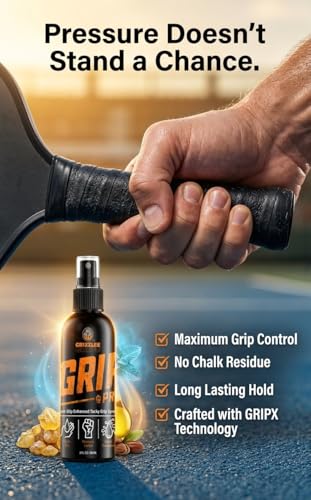 Grip Pro - Anti-Slip Tacky Spray for Athletes | Sweat-Proof Control with GripX Technology for Pickleball, Tennis, Football, Baseball, Softball, Pole Dancing, Basketball - Maximum Tack