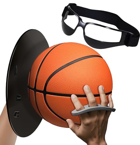 Basketball Shooting Trainer - Adjustable Hand Placement Corrector Eliminate Off-Hand Interference with Bonus 5.3" Shooting Aid - Basketball Training Equipment Accessories