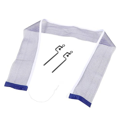 Portable Table Tennis Net with Clamp for Indoor Outdoor Training Iron Polyester Construction Easy Setup Pingpong Net Rack for Adult and Practice Sessions