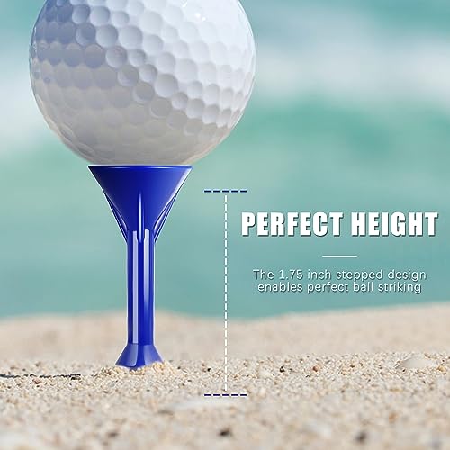 CHAMPKEY 3-1/4" Premium Plastic Golf Tees｜Excellent Durability and Stability Tees | Choose Between 25 Pack and 50 Pack