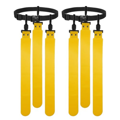 Flag Football Set, Adjustable Flag Football Belt with 1 Belt and 3 Flags Easy Tear Away