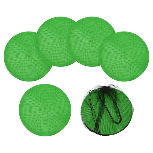 Spot Markers, Poly Spot Marker for Agility Training Floor Dots Non Slip Flat Field Cones for Soccer/Speed Training - color: Green, size: 19 cm / 7.48 Inch