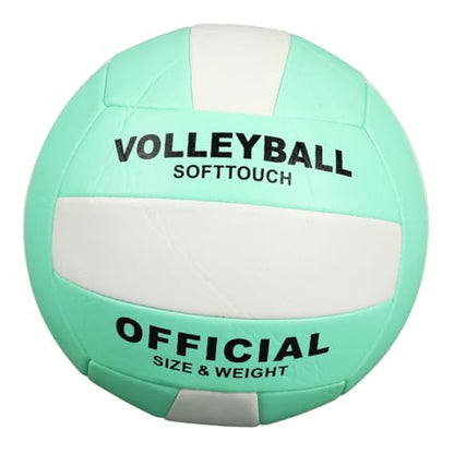 Abaodam Adult Soft Volleyball 2pcs Size 5 Machine-Stitched Explosion-Proof Balls for Indoor and Outdoor Training, Beach Playing Equipment, Practice Volleyball for Adults