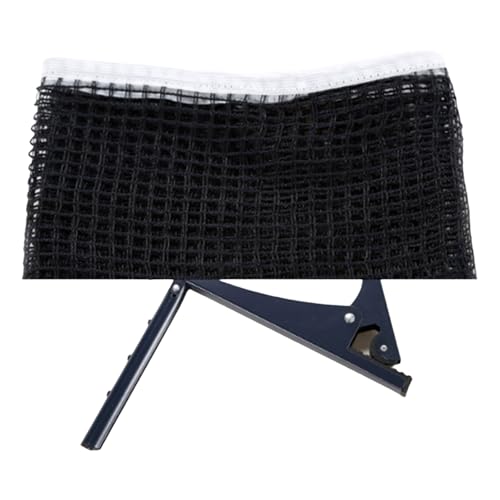 Pingpong Net with Clamp Professional Table Tennis and Post Set Folding PingPong Meshes Clip Adjustable Screw Clamps Post Suitable for Indoor Outdoor - color: clip on